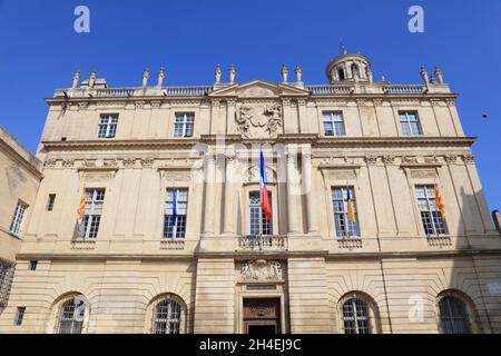 Hôtel de ville d'Arles, France.Bâtiment du gouvernement local à Arles. Banque D'Images