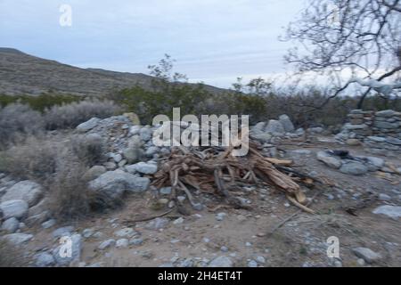 Sol du désert dans le bassin de la tularosa du Nouveau-Mexique Banque D'Images