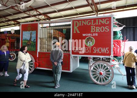 Ringling Brothers Circus, centre de réparation et d'entretien à Baraboo WI Banque D'Images