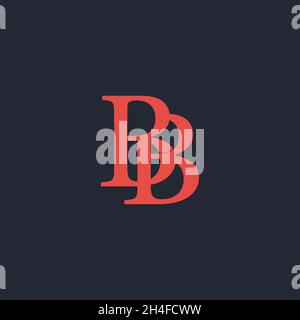 Logo BB initial innovant professionnel et logo BB.Lettre BB minimaliste élégant Monogramme.Symbole et signe de l'alphabet artistique Premium Business Illustration de Vecteur