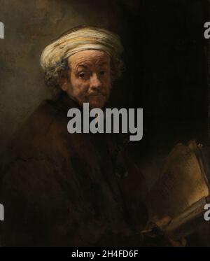 Autoportrait comme l'apôtre Paul, Rembrandt van Rijn Banque D'Images