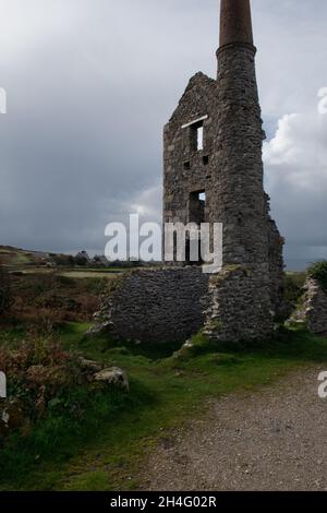 Mine CARN Galver, Penwith, Cornwall, Royaume-Uni Banque D'Images