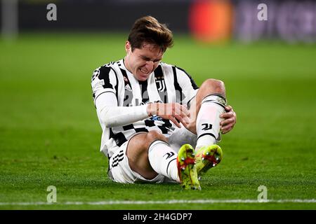 Turin, Italie.02 novembre 2021. Lors du match de football de la Ligue des champions de l'UEFA entre le FC Juventus et le FC Zenit Saint-Pétersbourg.Credit: Nicolò Campo/Alay Live News Banque D'Images