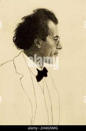 Le compositeur autrichien Gustav Mahler Banque D'Images