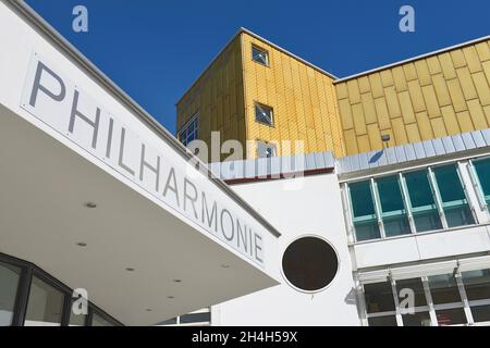 Philharmonie, Herbert-von-Karajan-Strasse, Tiergarten, Mitte, Berlin,Allemagne Banque D'Images