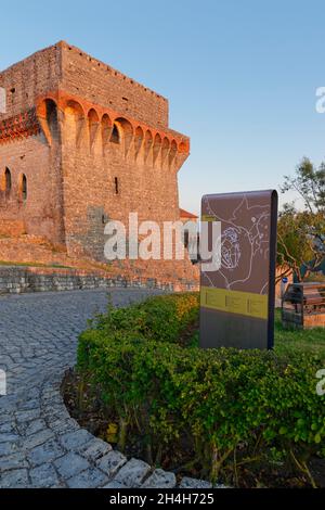 Château d'Ourem, Ourem, quartier Santarem, région Centro, Portugal Banque D'Images