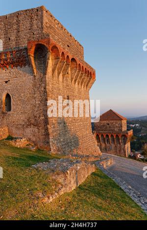 Château d'Ourem, Ourem, quartier Santarem, région Centro, Portugal Banque D'Images