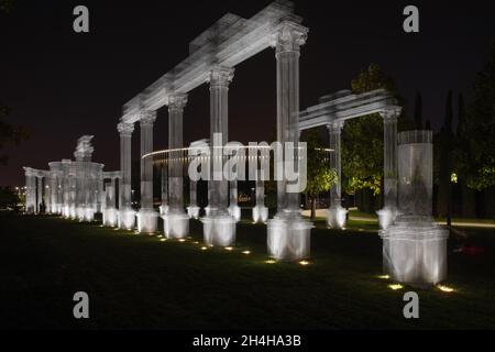 Installation Abstracta, parc Galitskogo, Krasnodar, Russie Banque D'Images