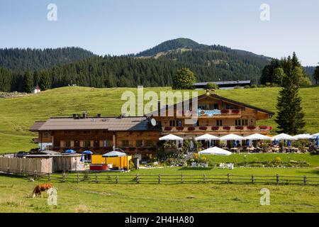 Gasthaus prennanger, Winklmoosalm, Reit im Winkl, Chiemgau, Haute-Bavière, Bavière, Allemagne Banque D'Images