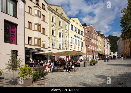 Zone piétonne, vieille ville, Kufstein, Tyrol, Autriche Banque D'Images