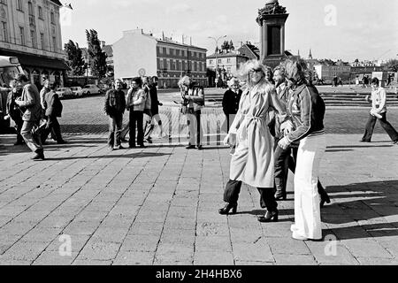 1976-10-10Un groupe de pop suédois Abba, Agnetha Faltskog, Benny Andersson et Bjorn Ulvaeus, à Varsovie, en Pologne.Photo: Bjorn Larsson Ask / Kamerabild / TT / code 3020 Banque D'Images