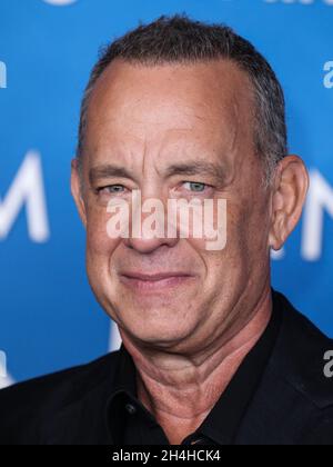 West Hollywood, États-Unis.02 novembre 2021.WEST HOLLYWOOD, LOS ANGELES, CALIFORNIE, États-Unis - NOVEMBRE 02 : l'acteur Tom Hanks arrive à la première de Los Angeles des films originaux Apple 'Finch' qui s'est tenue au Pacific Design Center le 2 novembre 2021 à West Hollywood, Los Angeles, Californie, États-Unis.(Photo de Xavier Collin/image Press Agency/Sipa USA) crédit: SIPA USA/Alay Live News Banque D'Images