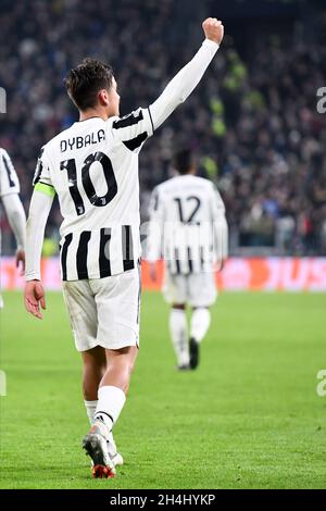 Turin, Piémont, Italie.2 novembre 2021.Turin, Italie-02 novembre 2021 : rencontre du groupe H de l'UEFA Champions League entre Juventus et Zenit Saint-Pétersbourg au stade Allianz le 2 novembre 2021 à Turin, Italie (Credit image: © Stefano Guidi/ZUMA Press Wire) Banque D'Images