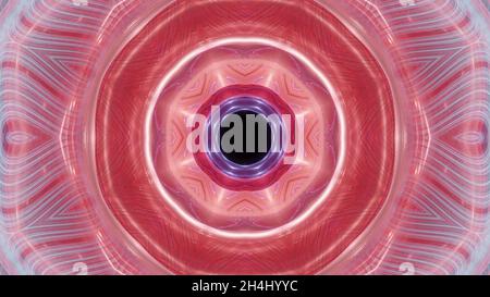 Illustration 3d de l'abstraction de réflexion luminescent UHD 4K Banque D'Images