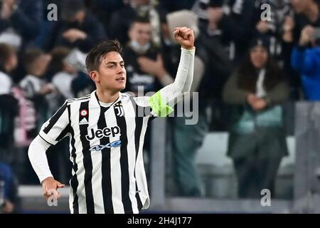 Turin, Piémont, Italie.2 novembre 2021.Turin, Italie-02 novembre 2021 : rencontre du groupe H de l'UEFA Champions League entre Juventus et Zenit Saint-Pétersbourg au stade Allianz le 2 novembre 2021 à Turin, Italie (Credit image: © Stefano Guidi/ZUMA Press Wire) Banque D'Images