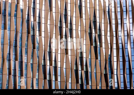 Façade de Canopy par Hilton London City hôtel bâtiment à Aldgate, Londres, Royaume-Uni Banque D'Images