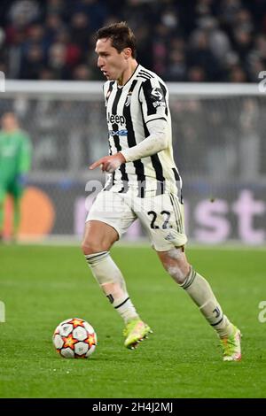 Turin, Piémont, Italie.2 novembre 2021.Turin, Italie-02 novembre 2021 : rencontre du groupe H de l'UEFA Champions League entre Juventus et Zenit Saint-Pétersbourg au stade Allianz le 2 novembre 2021 à Turin, Italie (Credit image: © Stefano Guidi/ZUMA Press Wire) Banque D'Images