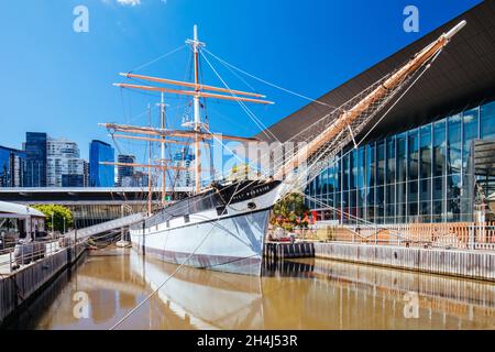 Polly Woodside Boat à Melbourne en Australie Banque D'Images