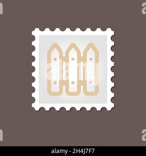 Tampon plat de clôture.Illustration vectorielle du vecteur, eps 10 Illustration de Vecteur