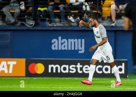 Castellon, Espagne.02 novembre 2021.Meschack Elia de jeunes garçons réagit lors du match de football de l'UEFA Champions League, Groupe F entre Villarreal CF et BSC Young Boys le 2 novembre 2021 au Stade Ceramica à Castellon, Espagne - photo: Ivan Termon/DPPI/LiveMedia crédit: Agence photo indépendante/Alay Live News Banque D'Images