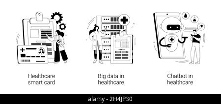 Technologie en médecine concept abstrait illustrations vectorielles. Illustration de Vecteur