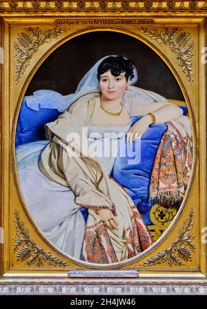 France, Paris, Musée du Louvre, Portrait de Marie Fran?oise Rivi?re par Jean Auguste Dominique Ingres Banque D'Images
