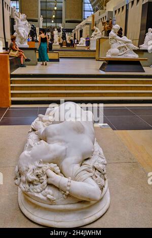 France, Paris, Musée d'Orsay, sculpture Auguste Cl?Singer Banque D'Images