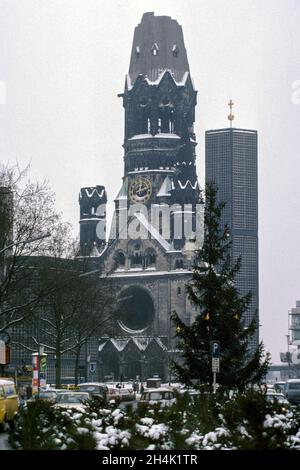 L'église du souvenir Kaiser Wilhelm, Berlin, 1979 Banque D'Images