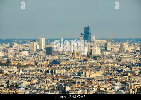 France, Paris, les Tours Duo, par Jean nouvel, 13ème arrondissement Banque D'Images