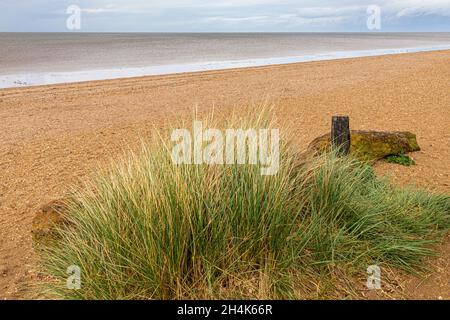 La plage de galets de Snettisham, Norfolk, Royaume-Uni Banque D'Images