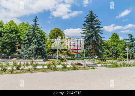 GORI, GÉORGIE - 15 JUILLET 2017 : vue sur le parc de Staline dans la ville de Gori, Géorgie Banque D'Images