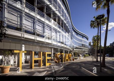 SYDNEY, AUSTRALIE - 30 septembre 2021 : vue sur l'hôtel et le casino Star de Darling Harbour, Sydney, Australie Banque D'Images