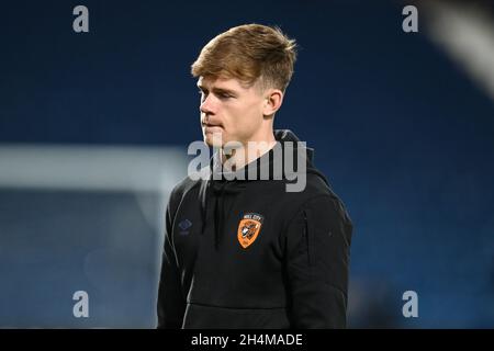 Keane Lewis-Potter no 11 de Hull City pendant l'inspection du terrain à, le 11/3/2021.(Photo de Craig Thomas/News Images/Sipa USA) crédit: SIPA USA/Alay Live News Banque D'Images