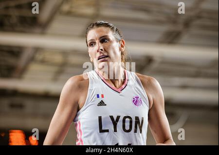 Lyon, France.03ème novembre 2021.Lyon, France, 3 novembre 2021 Helena Ciak (16 ASVEL) pendant le match de l'Eurocup de Womens entre LDLC ASVEL Feminin et Movistar Estudiantes à Mado Bonnet Arena à Lyon, France.Lyubomir Domozetski/SPP crédit: SPP Sport Press photo./Alamy Live News Banque D'Images