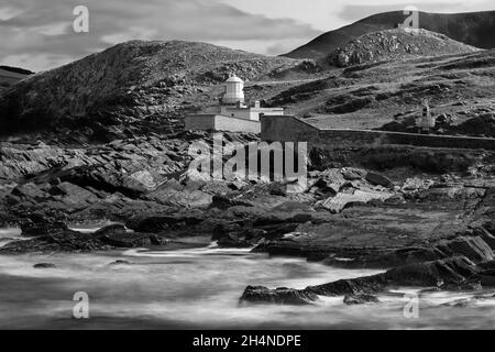 Phare de Cromwell point, Valentia Isalnd, comté de Kerry, Irlande Banque D'Images