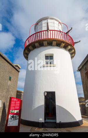 Phare de Cromwell point, Valentia Isalnd, comté de Kerry, Irlande Banque D'Images