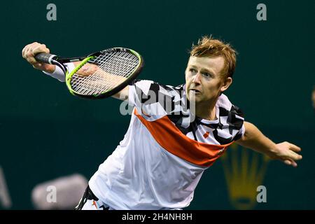 Andrey (ou Andrei) Golubev du Kazakhstan lors du Rolex Paris Masters 2021, tournoi ATP Masters 1000, le 3 novembre 2021 à l'Accor Arena de Paris, France.Photo de Victor Joly/ABACAPRESS.COM Banque D'Images