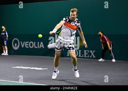 Andrey (ou Andrei) Golubev du Kazakhstan lors du tournoi Rolex Paris Masters 2021, ATP Masters 1000, le 3 novembre 2021 au Accor Arena de Paris, France - photo Victor Joly / DPPI Banque D'Images