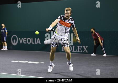 Andrey (ou Andrei)Golubev du Kazakhstan lors du tournoi Rolex Paris Masters 2021, ATP Masters 1000, le 3 novembre 2021 à l'Accor Arena de Paris, France - photo : Victor Joly/DPPI/LiveMedia Banque D'Images