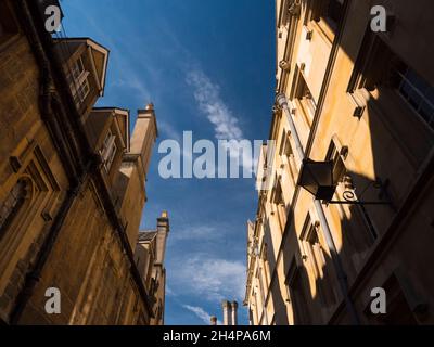 Brasenose Lane est une allée pittoresque au cœur de la ville historique d'Oxford.Il s'étend de Radcliffe Square, où se trouve la bibliothèque Bodleian, Radcliffe Camera, Banque D'Images