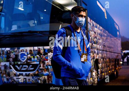 Genk, Belgique.04e novembre 2021.Les joueurs de Genk arrivent avant le match de l'UEFA Europa League Group H entre KRC Genk et West Ham United à Cegeka Arena le 4 novembre 2021 à Genk, en Belgique.(Photo de Daniel Chesterton/phcimages.com) Credit: PHC Images/Alamy Live News Banque D'Images