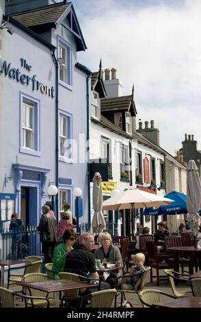 Pub en bord de mer, Portpatrick, Dumfries & Galloway, Écosse Banque D'Images