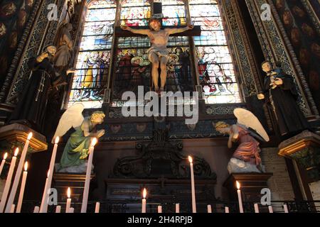 église saint-eustache à paris (france) Banque D'Images