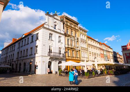 Stary Rynek, place de la vieille ville, Poznan, Pologne Banque D'Images