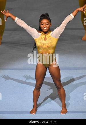 La tournée de l’or sur l’Amérique avec Simone Biles est une célébration des athlètes féminins puissants qui, ensemble, sont une force unie qui représente fièrement le sport de la gymnastique féminine et qui inspire la prochaine génération d’athlètes.Biles et une équipe de gymnastes de renommée mondiale, parmi lesquels Laurie Hernandez, Katelyn Ohashi, Peng Peng Lee, Danusia Francis et Morgan Hurd, ont célébré la gymnastique de classe mondiale dans la lueur de la plus importante compétition internationale du monde, d'une manière que vous n'avez jamais vue auparavant. Banque D'Images