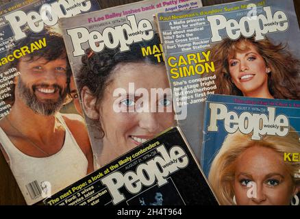 1978 numéros de 'Peoples' Magazine Covesr, États-Unis Banque D'Images