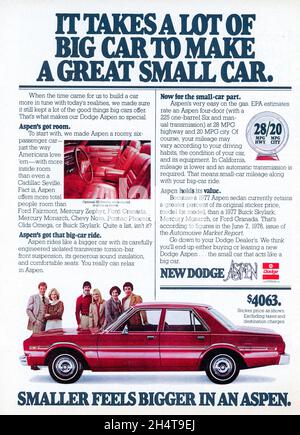 Publicité vintage dans le magazine 'Peoples', numéro du 21 août 1978, États-Unis Banque D'Images