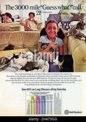 Publicité vintage dans le magazine 'Peoples', numéro du 21 août 1978, États-Unis Banque D'Images