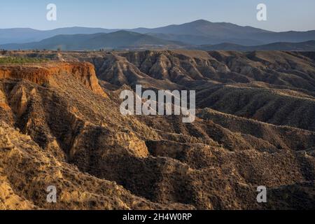 Badlands de Guadix, Guadix, Géoparc de Grenade, Grenade, Andalousie,Espagne Banque D'Images