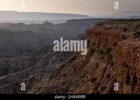 Badlands de Guadix, Guadix, Géoparc de Grenade, Grenade, Andalousie,Espagne Banque D'Images